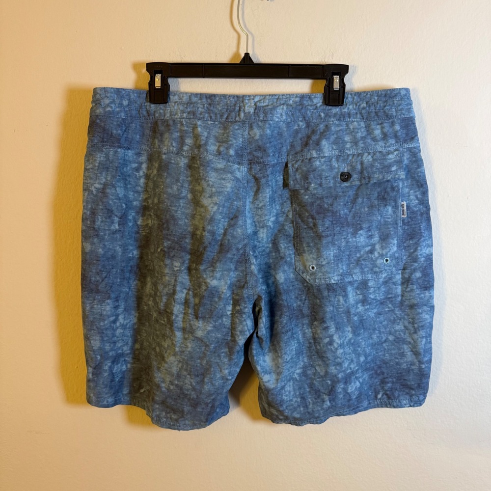 Rip Curl Lay Days Mens Blue Acid Wash Side Pocket Boardshorts Size‎ 38